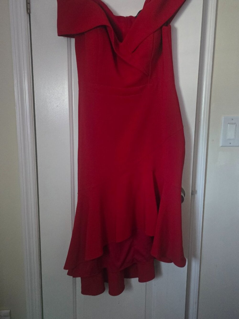 Red Bodycon fitted dress